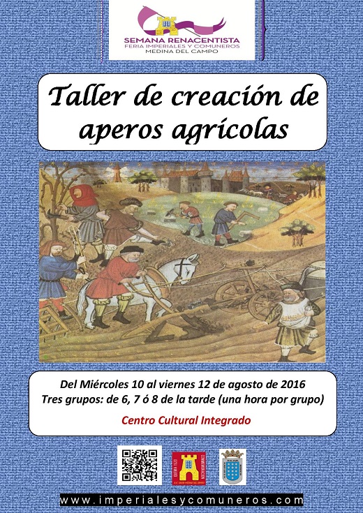 Cartel TALLER DE CREACIÓN DE APEROS.